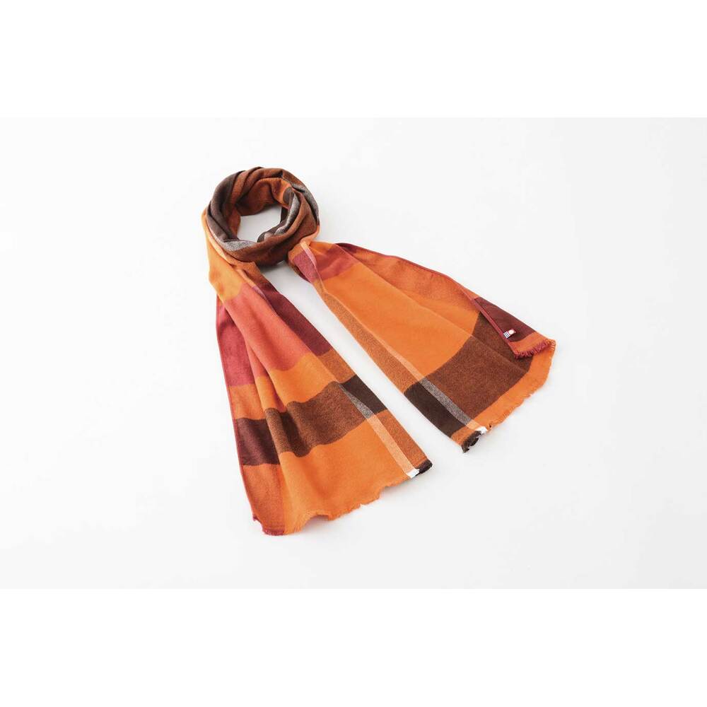 マフラー チェック レディース 通販 ストール スカーフ 今治 メンズ チェック柄 手洗い 洗える 洗濯 綿 コットン100% 日本製 冬小物 防寒 あたたかい マフラー |  | 01