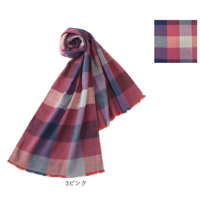マフラー チェック レディース 通販 ストール スカーフ 今治 メンズ チェック柄 手洗い 洗える 洗濯 綿 コットン100% 日本製 冬小物 防寒 あたたかい マフラー |  | 14