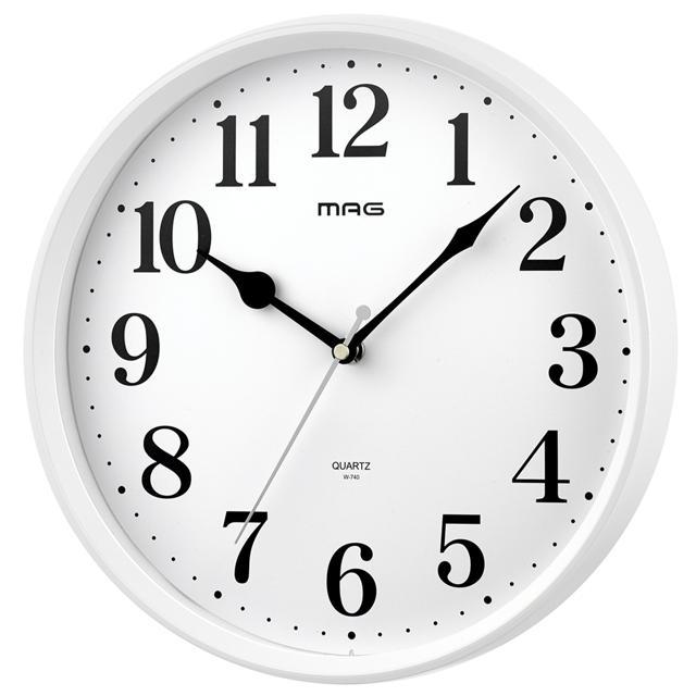 掛け時計 通販 おしゃれ 掛時計 かけ時計 ブランド mag 壁掛け かわいい 見やすい 大型 シンプル オフィス 店舗 工場 学校 アナログ マグ ミドル｜backyard｜02