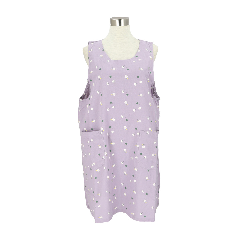 エプロン おしゃれ 通販 保育士 ショート丈 レディース 介護士 チュニック ラン型 かぶる だけ  かわいい 日用品 母の日 プレゼント ギフト エプロン | ミモザ | 09