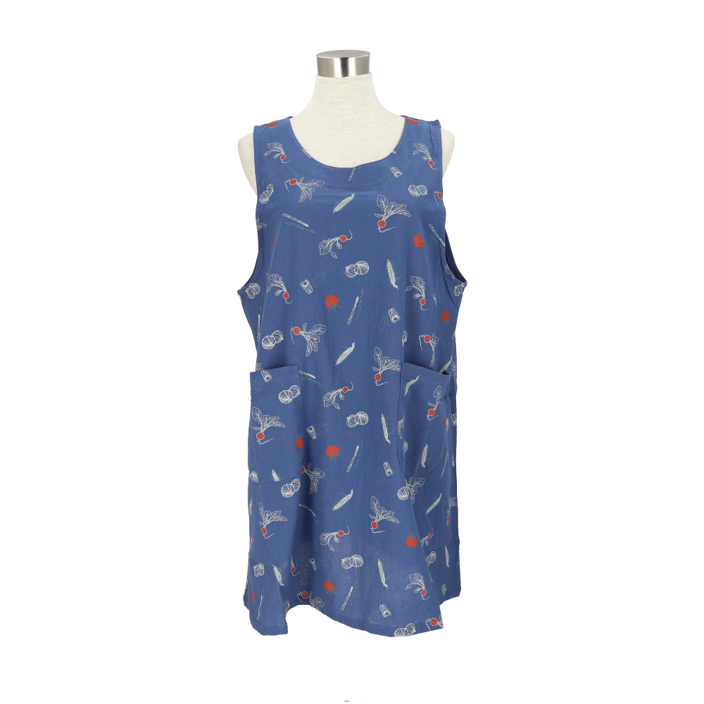 エプロン おしゃれ 通販 保育士 ショート丈 レディース 介護士 チュニック ラン型 かぶる だけ  かわいい 日用品 母の日 プレゼント ギフト エプロン | ミモザ | 13