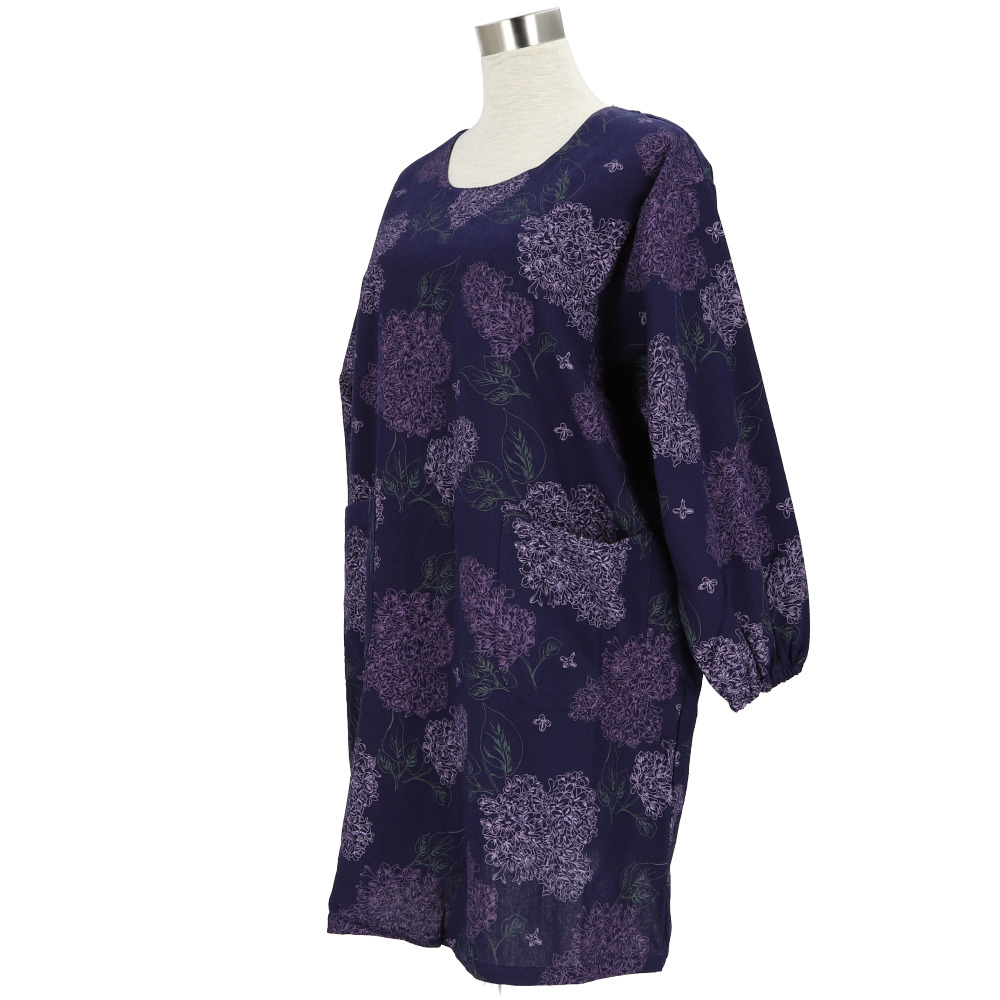 エプロン おしゃれ 通販 かっぽう着 前掛け 保育士 割烹着 長袖 カフェエプロン 介護士 レディース 綿100% コットン ワッシャー加工 かわいい 母の日 エプロン |  | 09