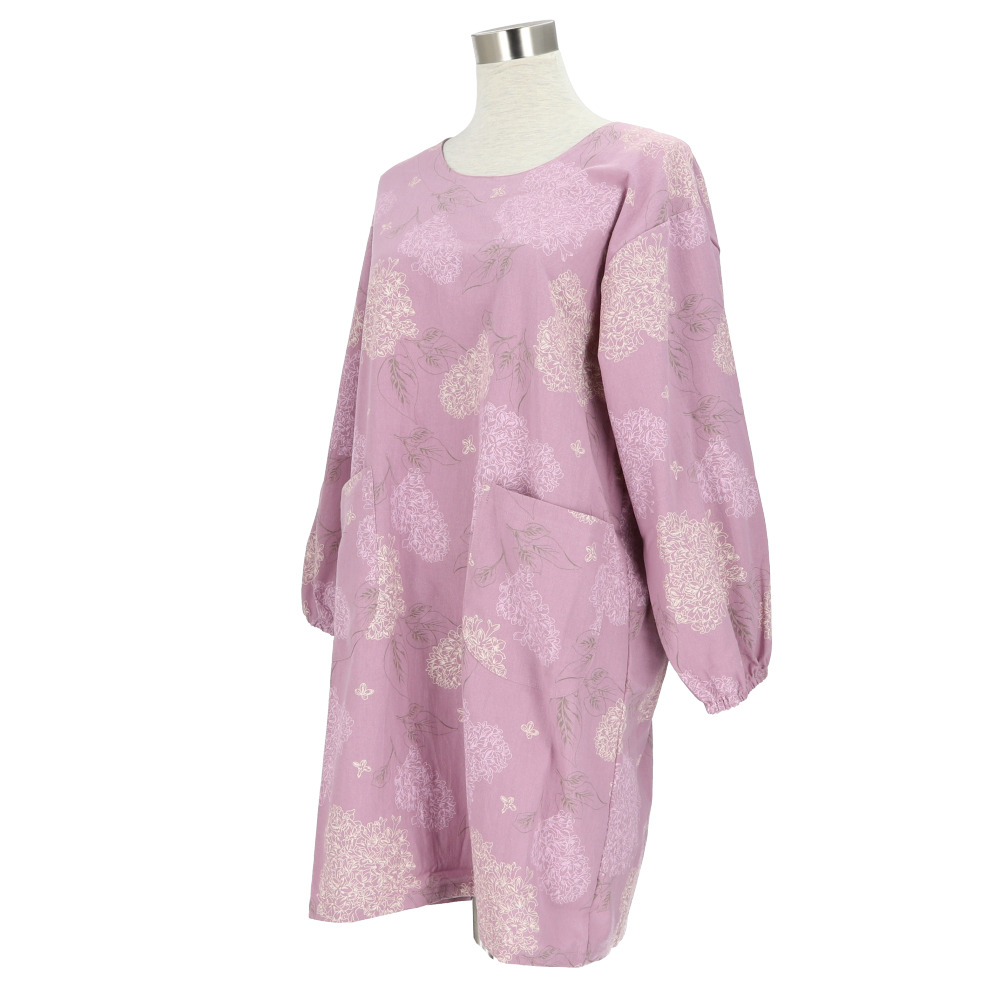 エプロン おしゃれ 通販 かっぽう着 前掛け 保育士 割烹着 長袖 カフェエプロン 介護士 レディース 綿100% コットン ワッシャー加工 かわいい 母の日 エプロン |  | 10