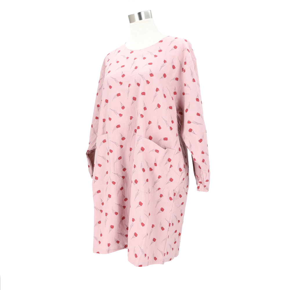 エプロン おしゃれ 通販 かっぽう着 前掛け 保育士 割烹着 長袖 カフェエプロン 介護士 レディース 綿100% コットン ワッシャー加工 かわいい 母の日 エプロン |  | 13