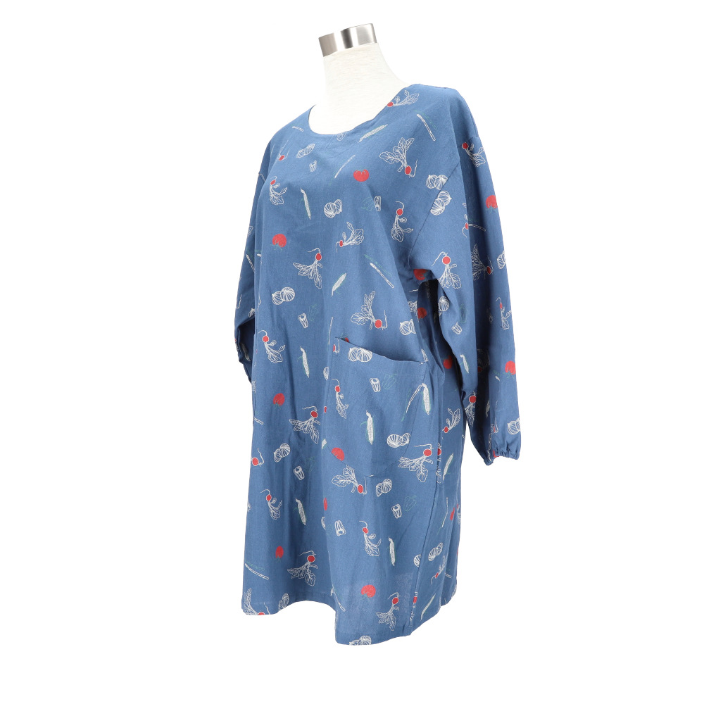 エプロン おしゃれ 通販 かっぽう着 前掛け 保育士 割烹着 長袖 カフェエプロン 介護士 レディース 綿100% コットン ワッシャー加工 かわいい 母の日 エプロン |  | 16