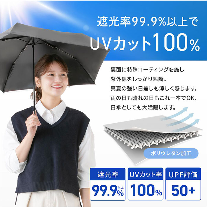 weer 晴雨兼用 折りたたみ傘 自動開閉 55cm 通販 折り畳み傘 傘 55センチ 晴雨兼用傘 自動開閉傘 メンズ レディース UVカット 日傘 かさ カサ 紳士傘 | BACKYARD FAMILY | 12