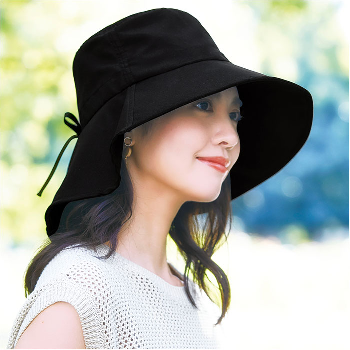 ハット レディース UV 通販 帽子 UVカット つば広 日よけ帽子 日除け帽子 婦人帽子 おしゃれ かわいい オシャレ 可愛い シンプル ポリエステル 夏 夏用 ハット | BACKYARD FAMILY | 04