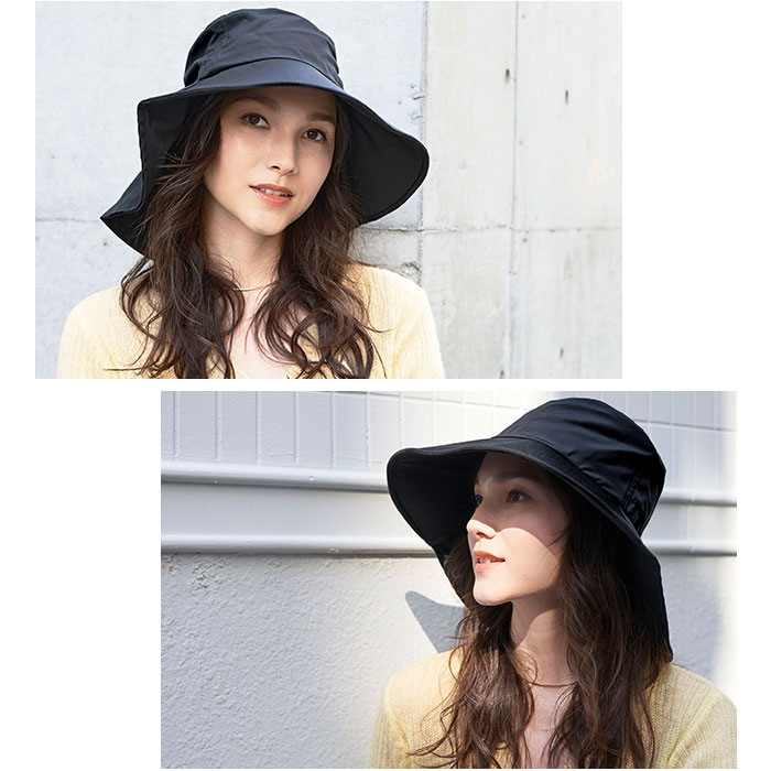 ハット レディース UV 通販 帽子 UVカット つば広 日よけ帽子 日除け帽子 婦人帽子 おしゃれ かわいい オシャレ 可愛い シンプル ポリエステル 夏 夏用 ハット | BACKYARD FAMILY | 05
