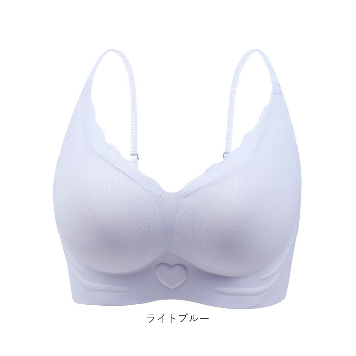 ノンワイヤーブラ 通販 ナイトブラ スポーツブラ スポブラ ブラジャー 下着 肌着 ランジェリー シームレス シンプル 無地 柔らかい 脇高 ジム  ノンワイヤーブラ |  | 17