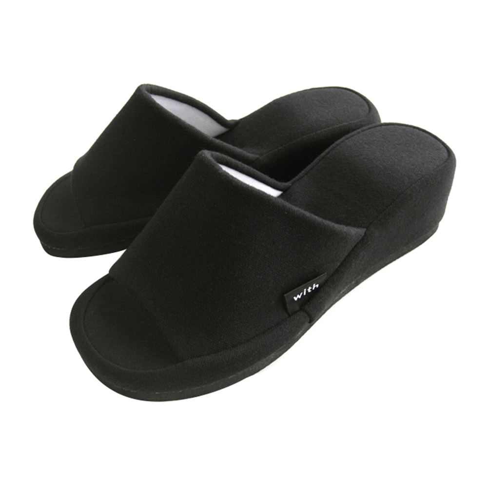 ヒールスリッパ 室内 好評 厚底 5cm スリッパ ヒール ヒールアップスリッパ 室内履き おしゃれ シンプル 無地 サンダル 来客用 普段使い ヒールスリッパ | with（pdc） | 02