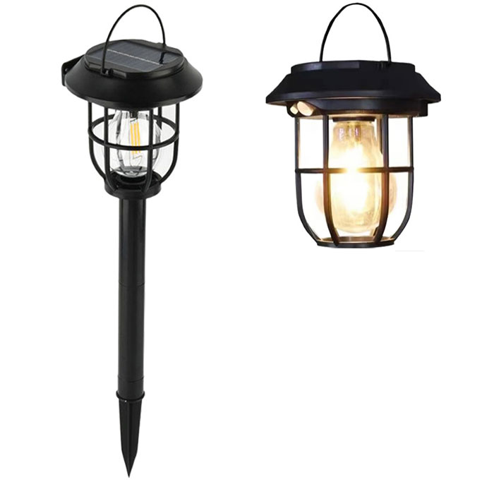 ガーデンライト 屋外 ソーラー 通販 ソーラーライト ライト 照明 庭 ランタン 壁取り付け 支柱 ガーデニング おしゃれ かわいい 3way ガーデンライト | WETECH | 12