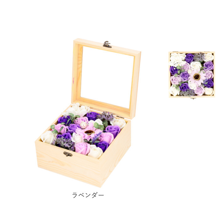 フラワーアレンジメント 通販フラワーアレンジメント ボックス ウッド