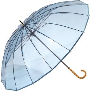 wpc 傘 ビニール傘 レディース 透明 16本骨 長傘 雨傘 オシャレ 大人 かわいい シンプル ...