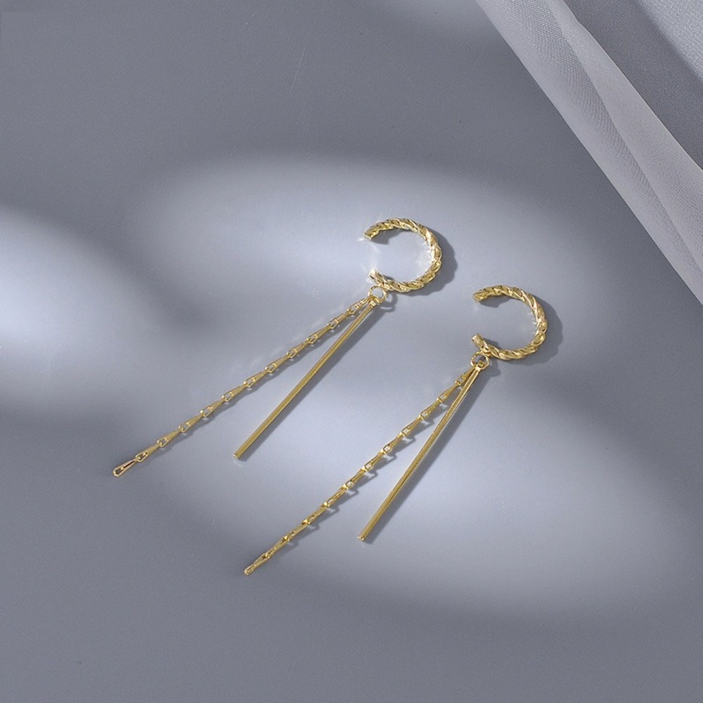 イヤーカフ 揺れる レディース 通販 イヤカフ フープイヤリング 耳飾り イヤリング イアリング アクセサリー チェーン 大人 かわいい イヤーカフ | BACKYARD FAMILY | 02