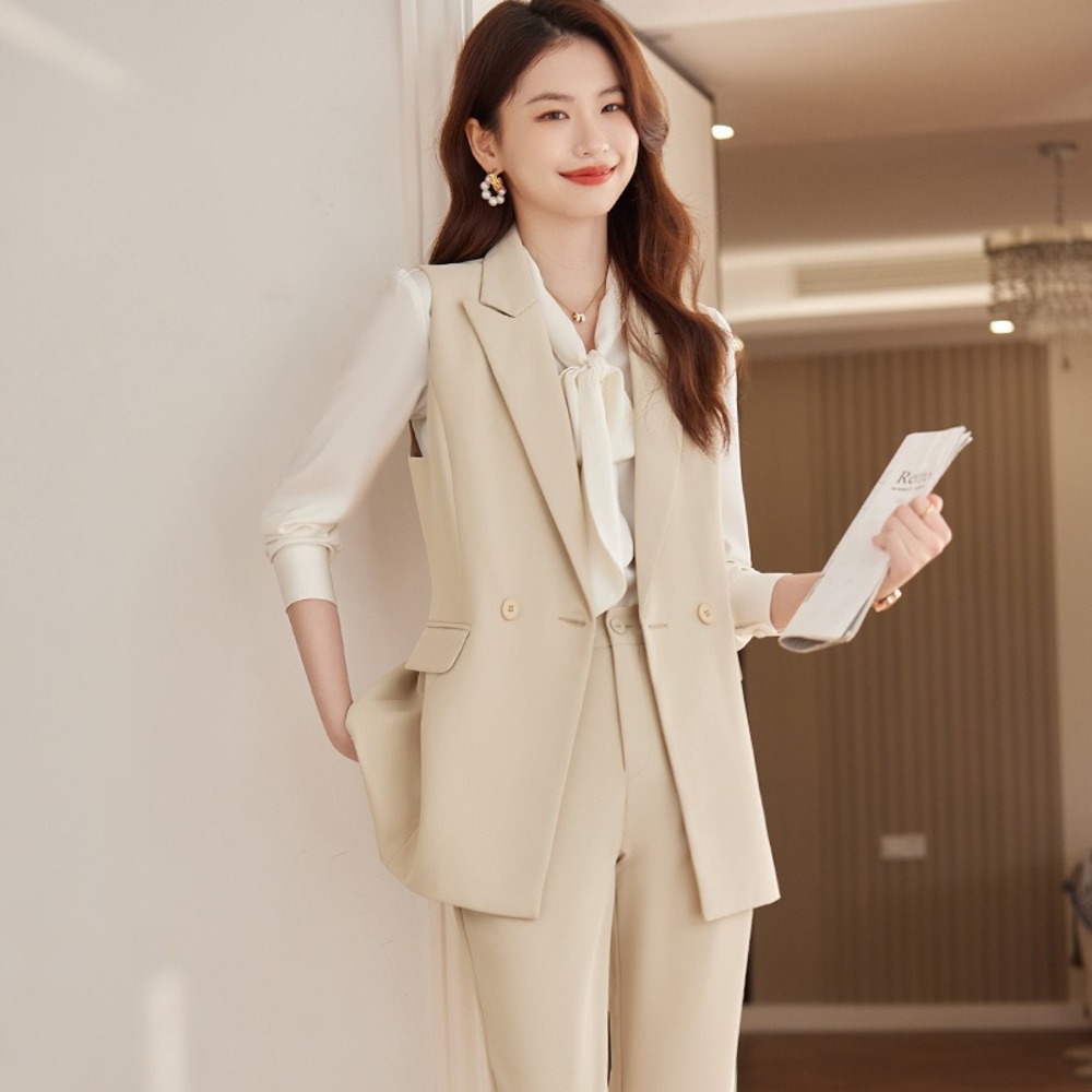 スーツベスト レディース 通販 ジレベスト レディースベスト レディースジレ 重ね着 レイヤード ノースリーブ フォーマル スーツ 上品 スーツベスト |  | 02