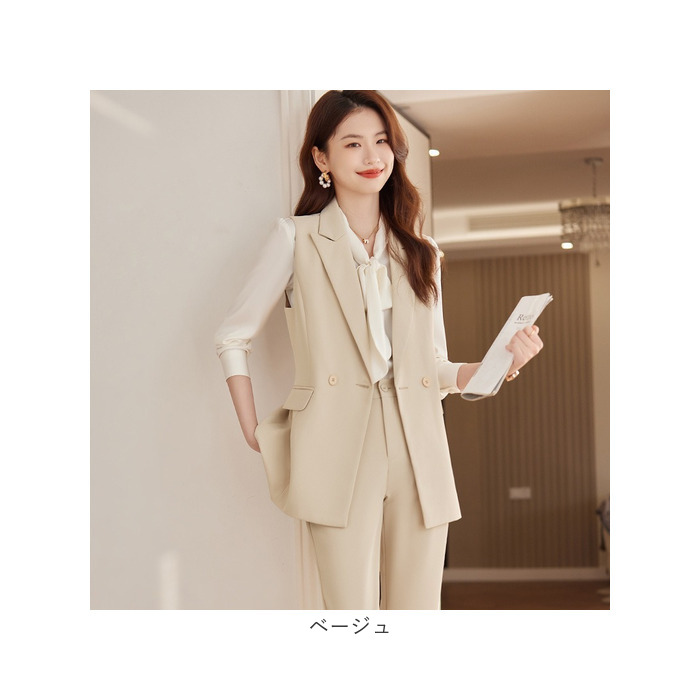 スーツベスト レディース 通販 ジレベスト レディースベスト レディースジレ 重ね着 レイヤード ノースリーブ フォーマル スーツ 上品 スーツベスト |  | 19