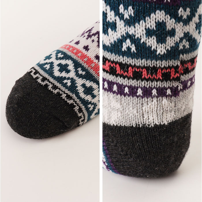 カラフル ソックス 5足セット レディース 通販 レディースソックス くつ下 靴下 くつした 保温 厚手 柄 デザインソックス セット 暖かい カラフル |  | 07
