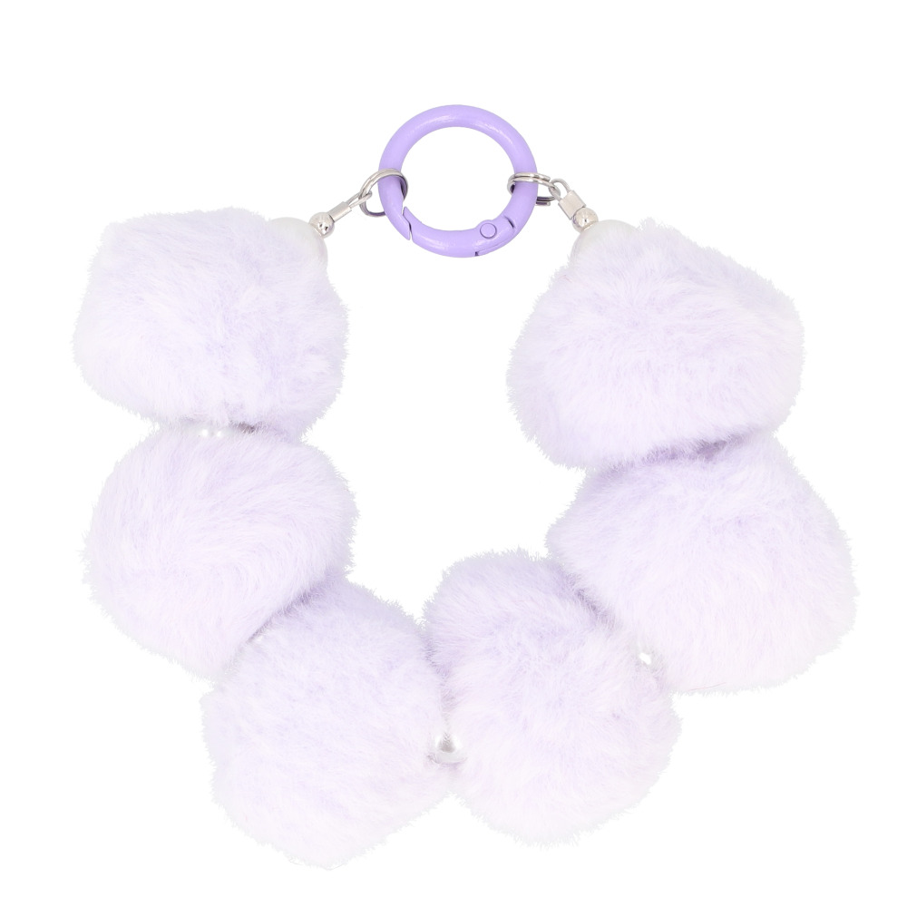 スマホ ストラップ ブレスレット 通販 スマホストラップ ハンドストラップ 手首 もこもこ モコモコ かわいい 可愛い ボンボン パール ビーズ スマホ |  | 04