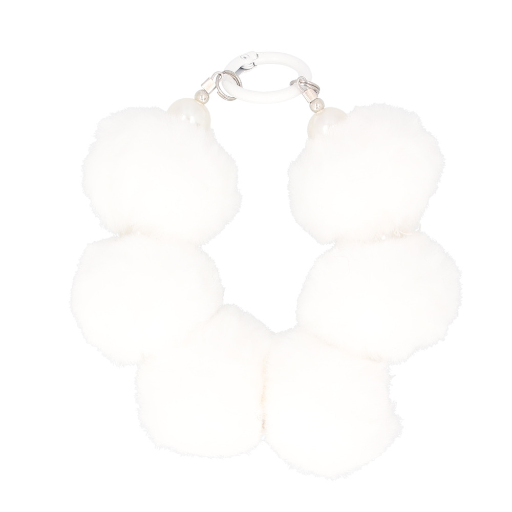 スマホ ストラップ ブレスレット 通販 スマホストラップ ハンドストラップ 手首 もこもこ モコモコ かわいい 可愛い ボンボン パール ビーズ スマホ |  | 06