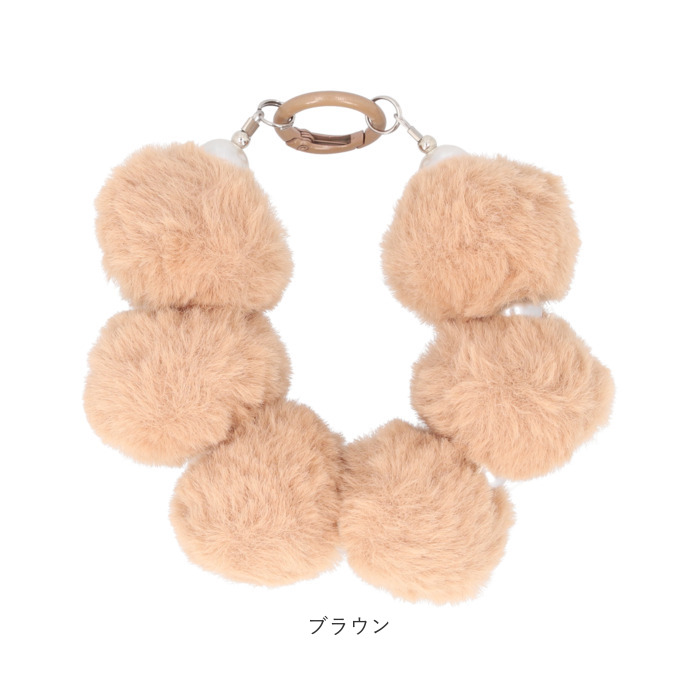 スマホ ストラップ ブレスレット 通販 スマホストラップ ハンドストラップ 手首 もこもこ モコモコ かわいい 可愛い ボンボン パール ビーズ スマホ |  | 18