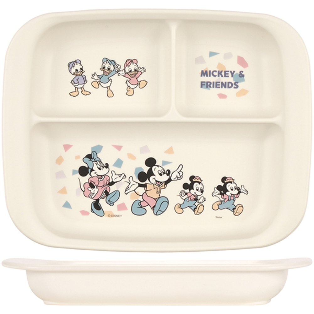 ベビー食器 キャラクター ランチプレート 通販 赤ちゃん 食器 仕切り皿 皿 お皿 すくいやすい SKATER スケーター XP7AG 抗菌加工 食洗機対応 | ブランド登録なし | 01