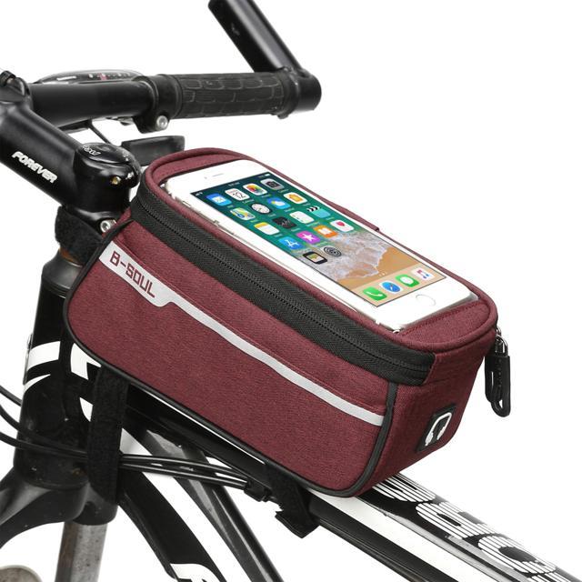 スマホスタンド 通販スマホスタンド 自転車 スマホケース 自転車用スマホホルダー スマホバッグ 携帯ホルダー フレームバッグ オートバイ バイク スマホスタンド | BACKYARD FAMILY | 01