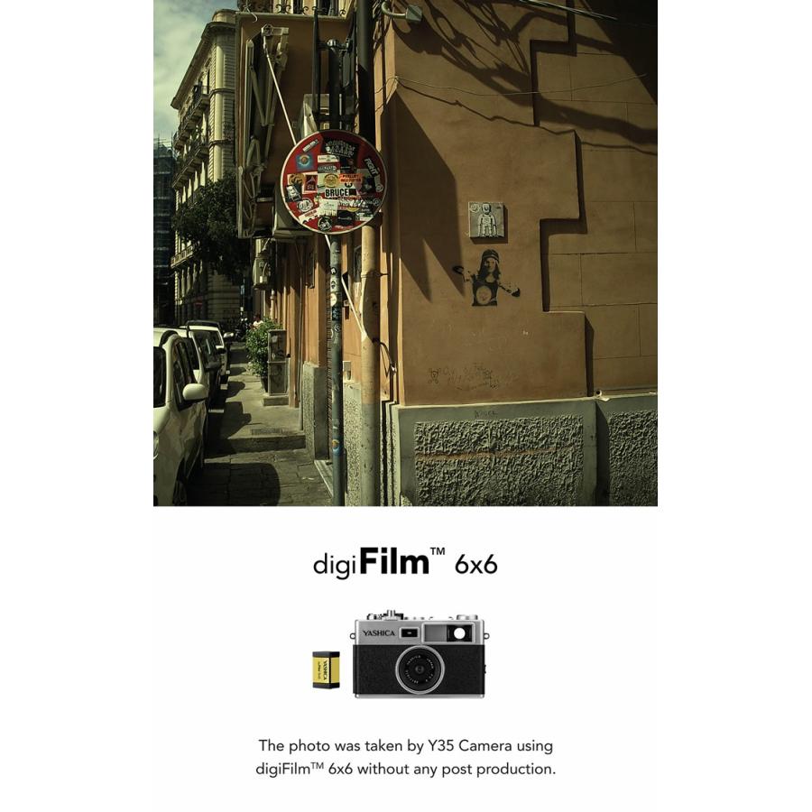 デジタルカメラ ヤシカ 通販 デジフィルムカメラ YASHICA digiFilm CAMERA Y35 Combo デジフィルム 6種 全種付き レトロ 昭和 おしゃれ かわいい｜backyard｜03