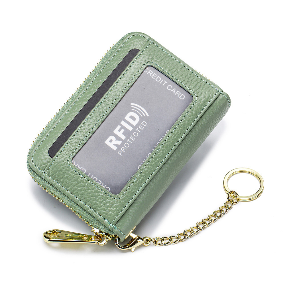 本革 RFID 本革 カードケース キーホルダ付き 通販 コインケース 小銭入れ カード入れ 財布 じゃばら ミニ財布 お財布 サイフ カード ウォレット お札入れ お札 | ブランド登録なし | 02