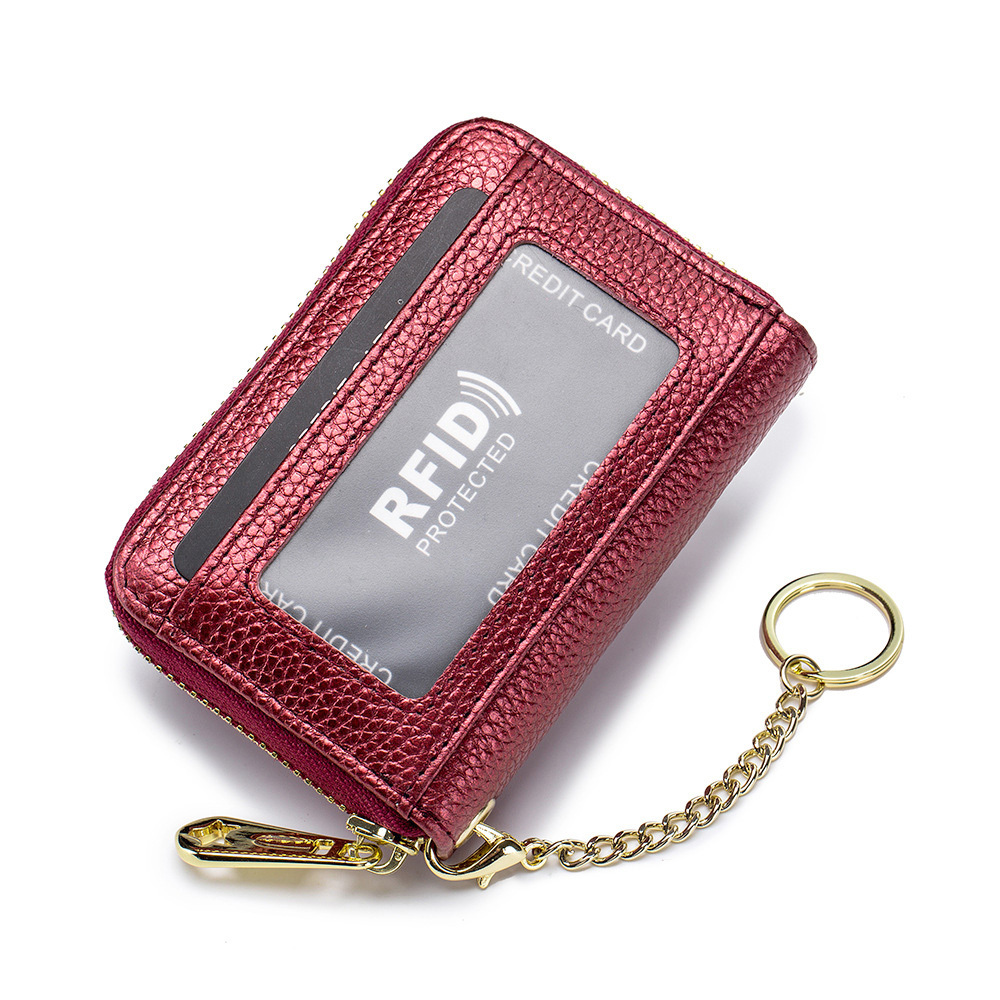 本革 RFID 本革 カードケース キーホルダ付き 通販 コインケース 小銭入れ カード入れ 財布 じゃばら ミニ財布 お財布 サイフ カード ウォレット お札入れ お札 | ブランド登録なし | 04