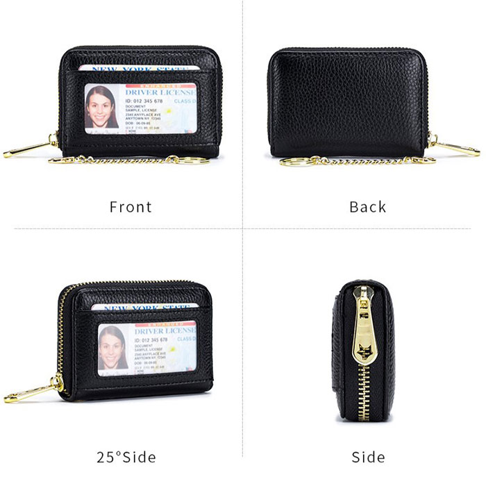 本革 RFID 本革 カードケース キーホルダ付き 通販 コインケース 小銭入れ カード入れ 財布 じゃばら ミニ財布 お財布 サイフ カード ウォレット お札入れ お札 | ブランド登録なし | 13