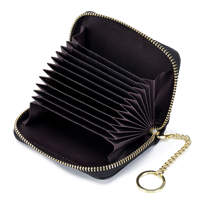 本革 RFID 本革 カードケース キーホルダ付き 通販 コインケース 小銭入れ カード入れ 財布 じゃばら ミニ財布 お財布 サイフ カード ウォレット お札入れ お札 | ブランド登録なし | 14