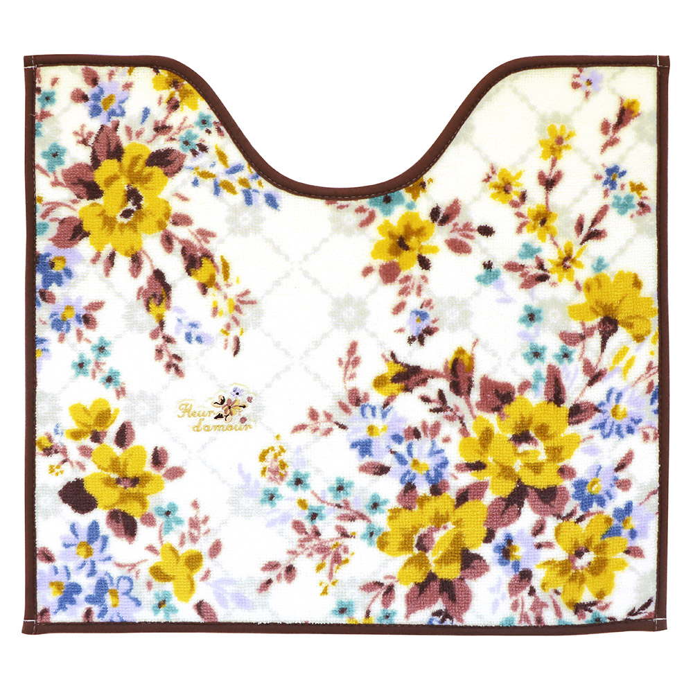 トイレマット 通販トイレマット おしゃれ 花柄 洗える 滑りにくい 洗濯可 引越祝い 新生活 一人暮らし プレゼント ギフト かわいい カジュアル トイレマット |  | 05