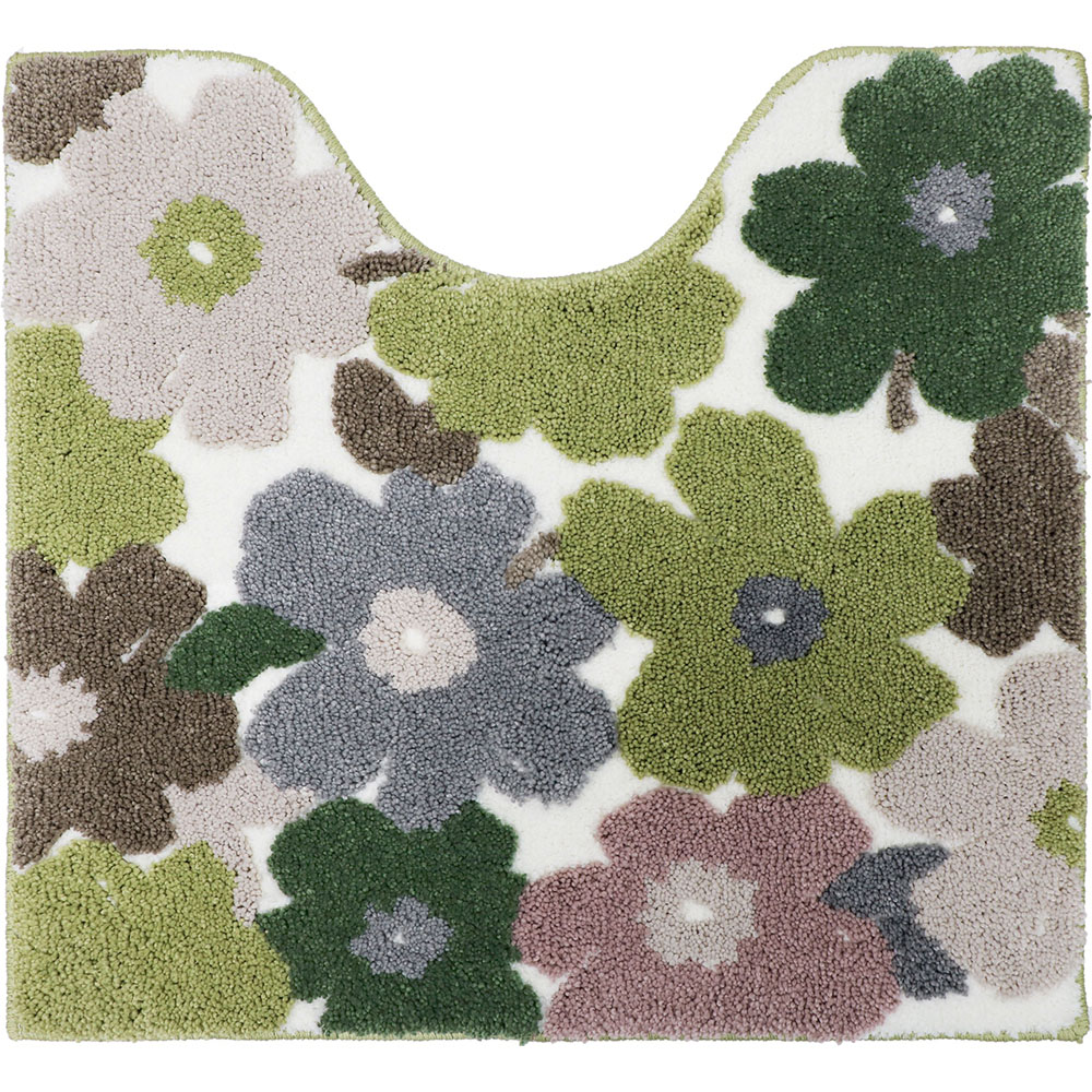 トイレマット 通販トイレマット おしゃれ 花柄 洗える 滑りにくい 洗濯可 引越祝い 新生活 一人暮らし プレゼント ギフト かわいい カジュアル トイレマット |  | 13