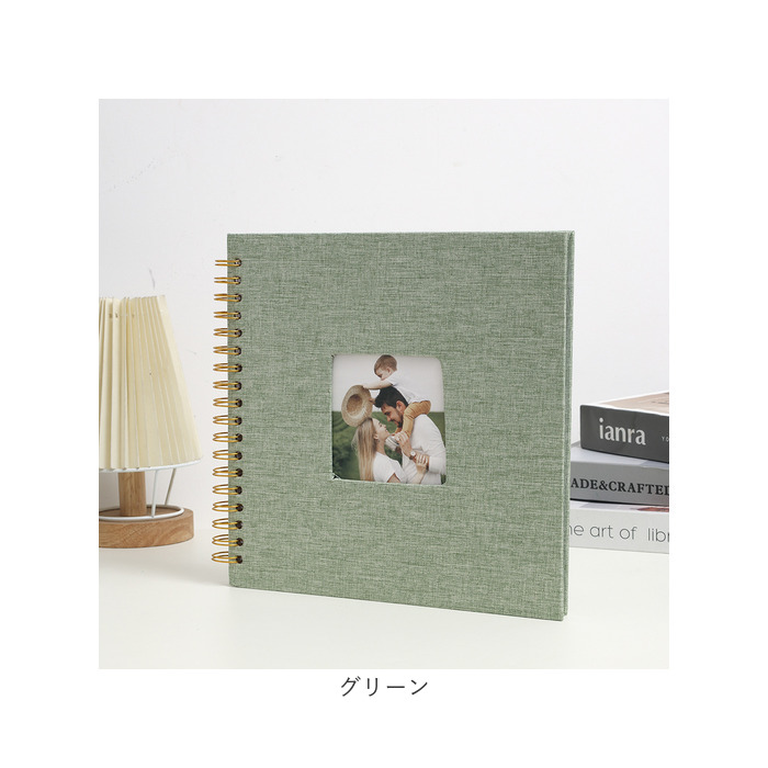 アルバムセット 緑・ミントグリーン・白・茶色 BACKYARD FAMILY（バックヤードファミリー） アルバム 貼る タイプ