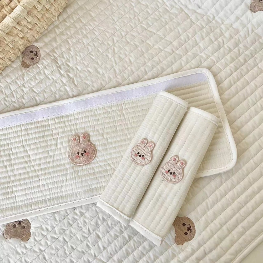 ベビーカー 肩 ベルト カバー 通販 ベルトカバー よだれカバー バンパーバーカバー ベビーカー用 バーカバー 3点セット フロントバー セーフティーバー | BACKYARD FAMILY | 06