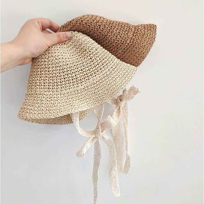 帽子 キッズ 麦わら帽子 通販 キッズ帽子 ぼうし ナチュラルハット 子供帽子 リボン レース あご紐付き あご紐 日除け 日よけ 夏用 夏 女の子 男の子 帽子 |  | 05