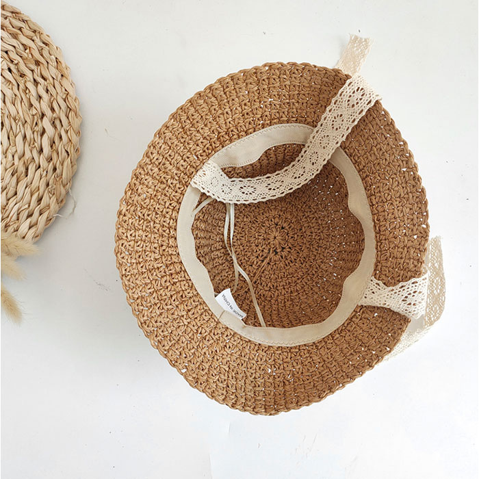 帽子 キッズ 麦わら帽子 通販 キッズ帽子 ぼうし ナチュラルハット 子供帽子 リボン レース あご紐付き あご紐 日除け 日よけ 夏用 夏 女の子 男の子 帽子 |  | 06