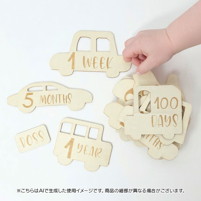 ベビー フォト グッズ 月齢 車 通販 ベビーマンスリーカード 月齢カード 月齢フォト 木製バナー レターバナー ニューボーンフォト 赤ちゃん 行事 ベビー |  | 07