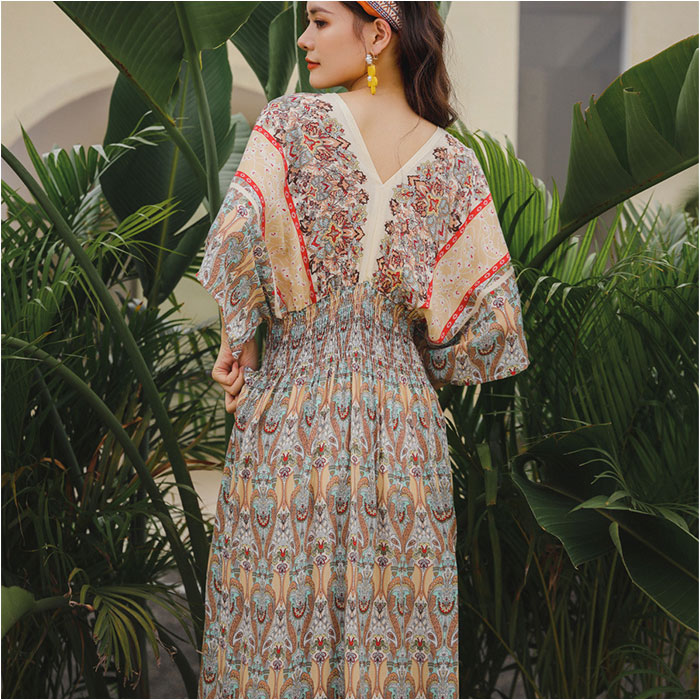 リゾートワンピース ワンピース 通販 ボヘミアンワンピース ワンピ リゾートワンピ ロングワンピース ロングワンピ マキシ丈ワンピース  リゾートワンピース |  | 02