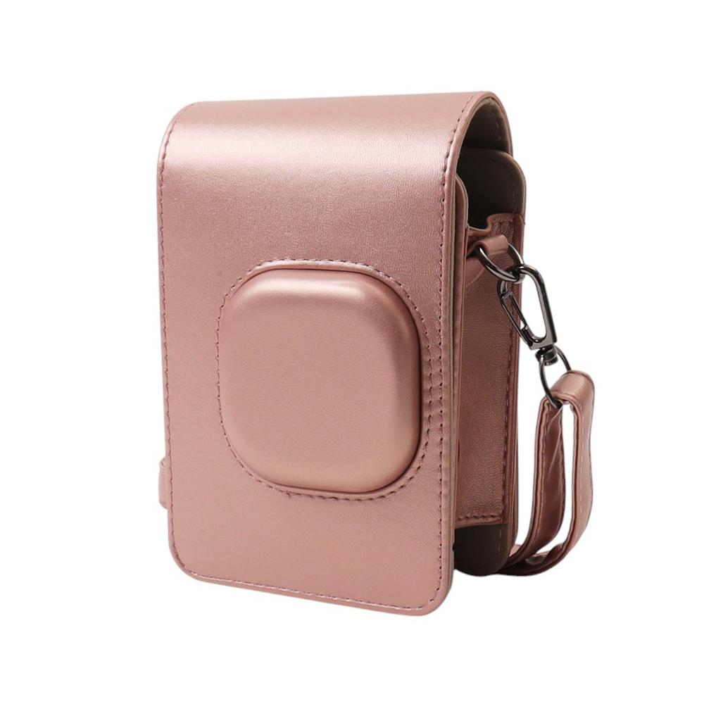 かわいい チェキ ケース instax mini LiPlay 専用ケース カメラケース 88×136cm レザー調 ストラップ付属 携帯 シンプル カバー 全面保護 収納ポーチ  かわいい |  | 04