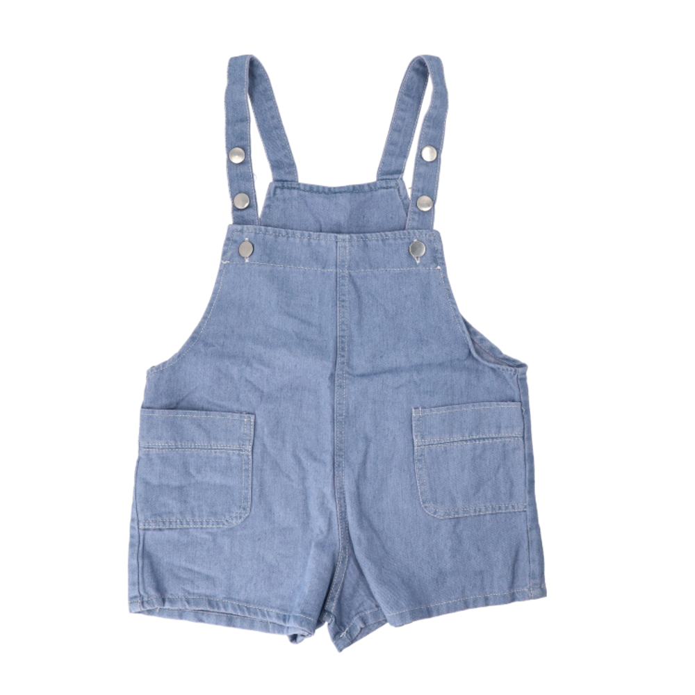 キッズ オーバーオール 通販 デニムオーバーオール サロペット オールインワン デニム パンツ ショートパンツ ジーンズ ポケット付き ジュニア ベビー キッズ | BACKYARD FAMILY | 01