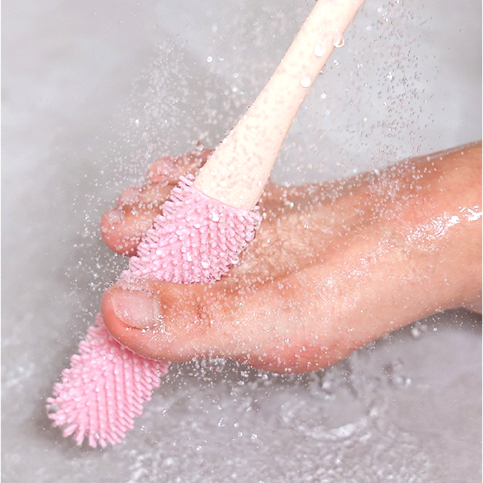 フットブラシ 足指洗うブラシ 角質ブラシ 2点セット 通販 足指 洗う ブラシ フットケア 足ブラシ 角質ケア 汚れ除去 足裏 長い柄 お風呂 フットブラシ |  | 10