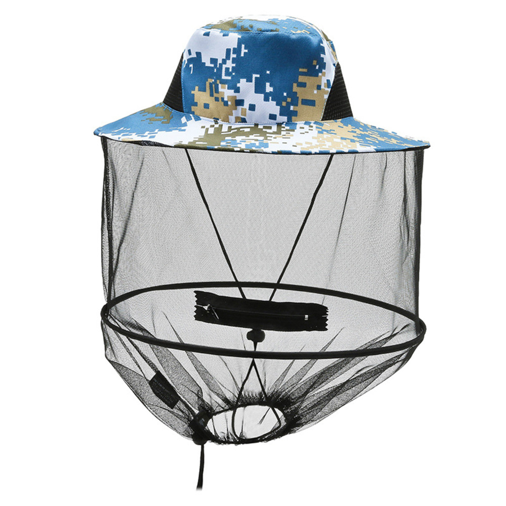 虫よけ 帽子 ネット 通販 帽子ネット 虫除け帽子 防虫ネット ネット付き帽子 網 蚊よけ 虫除け 折り畳み 折りたたみ おりたたみ チャック付き 日除け 虫よけ | BACKYARD FAMILY | 04