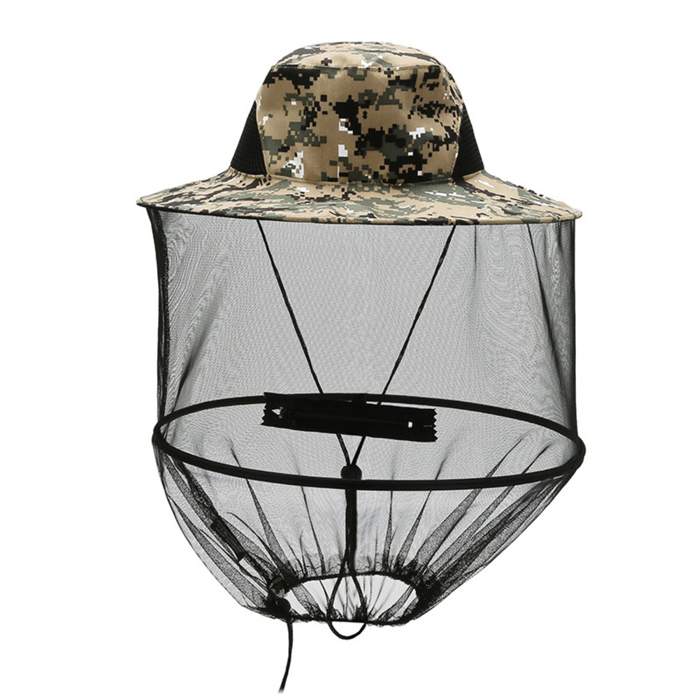 虫よけ 帽子 ネット 通販 帽子ネット 虫除け帽子 防虫ネット ネット付き帽子 網 蚊よけ 虫除け 折り畳み 折りたたみ おりたたみ チャック付き 日除け 虫よけ | BACKYARD FAMILY | 08