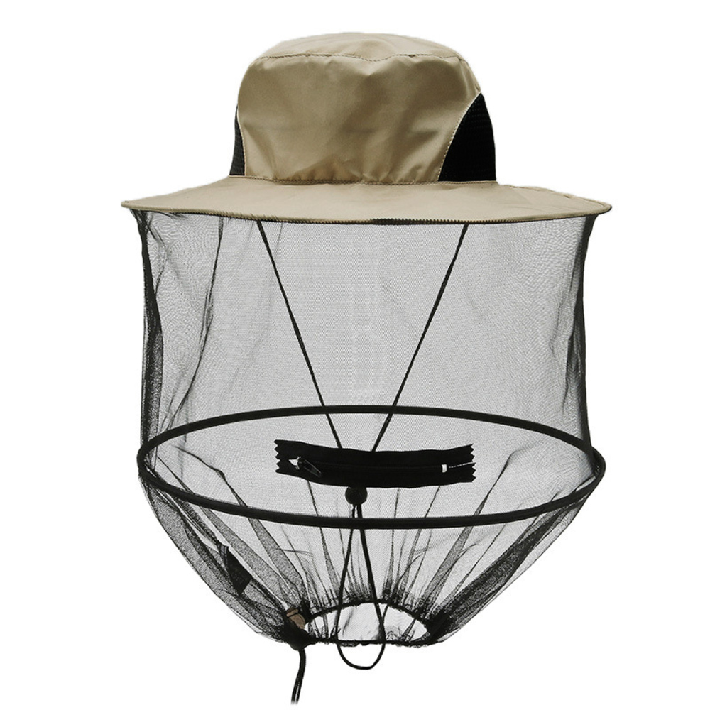 虫よけ 帽子 ネット 通販 帽子ネット 虫除け帽子 防虫ネット ネット付き帽子 網 蚊よけ 虫除け 折り畳み 折りたたみ おりたたみ チャック付き 日除け 虫よけ | BACKYARD FAMILY | 11