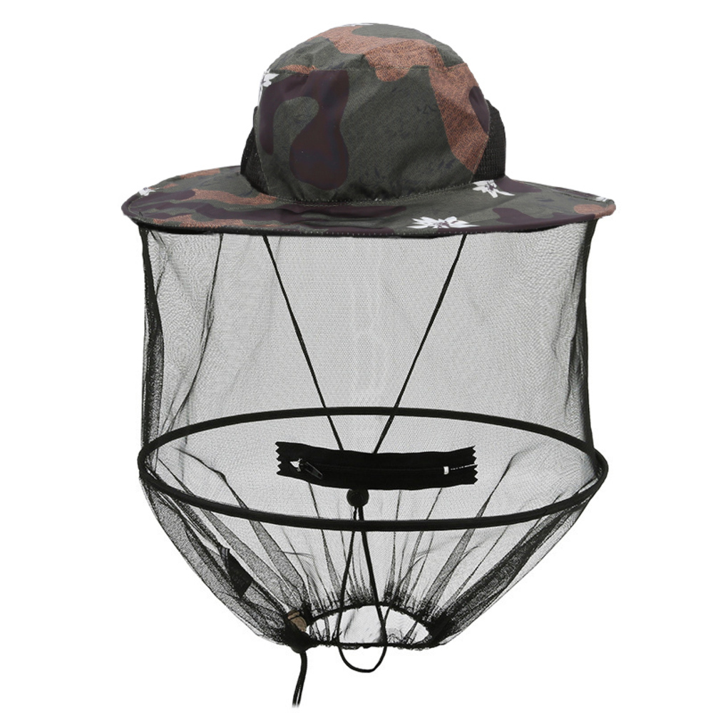 虫よけ 帽子 ネット 通販 帽子ネット 虫除け帽子 防虫ネット ネット付き帽子 網 蚊よけ 虫除け 折り畳み 折りたたみ おりたたみ チャック付き 日除け 虫よけ | BACKYARD FAMILY | 14