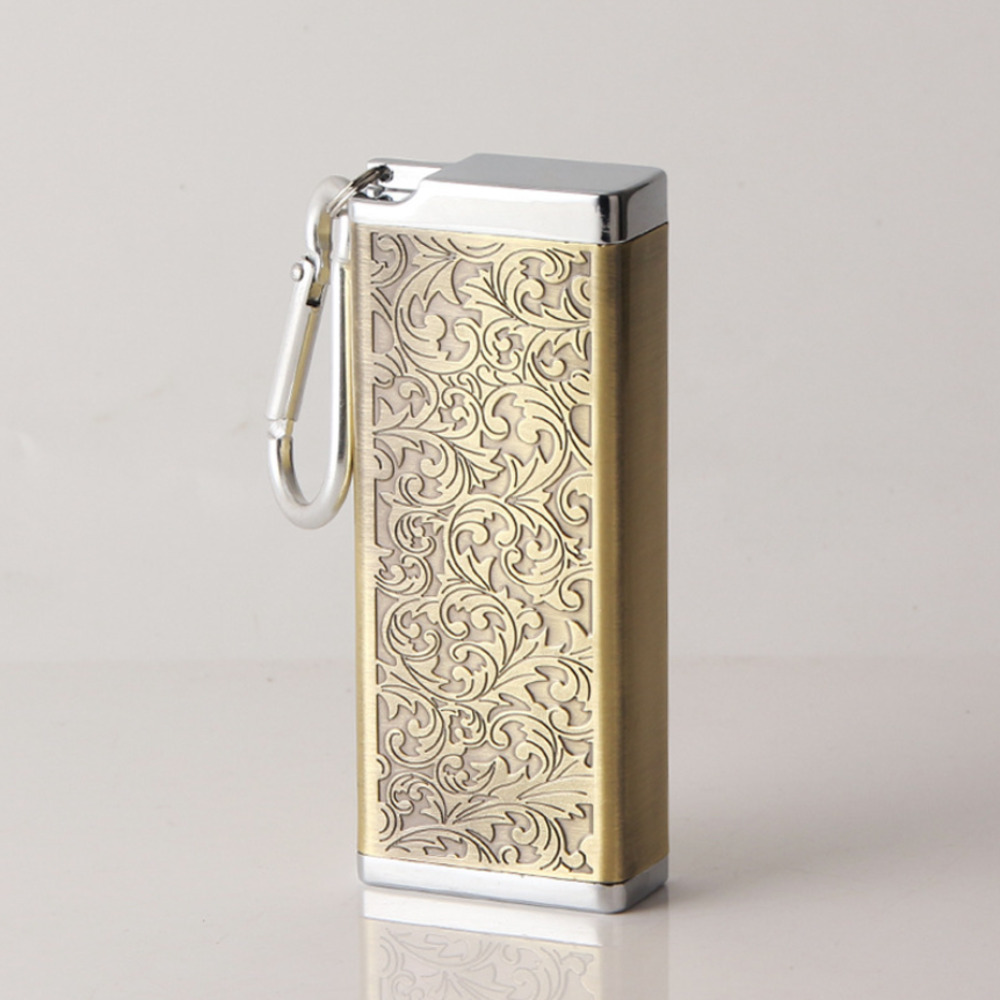 携帯灰皿 真鍮キーホルダー 携帯灰皿 電子 タバコケース ナスカン紙