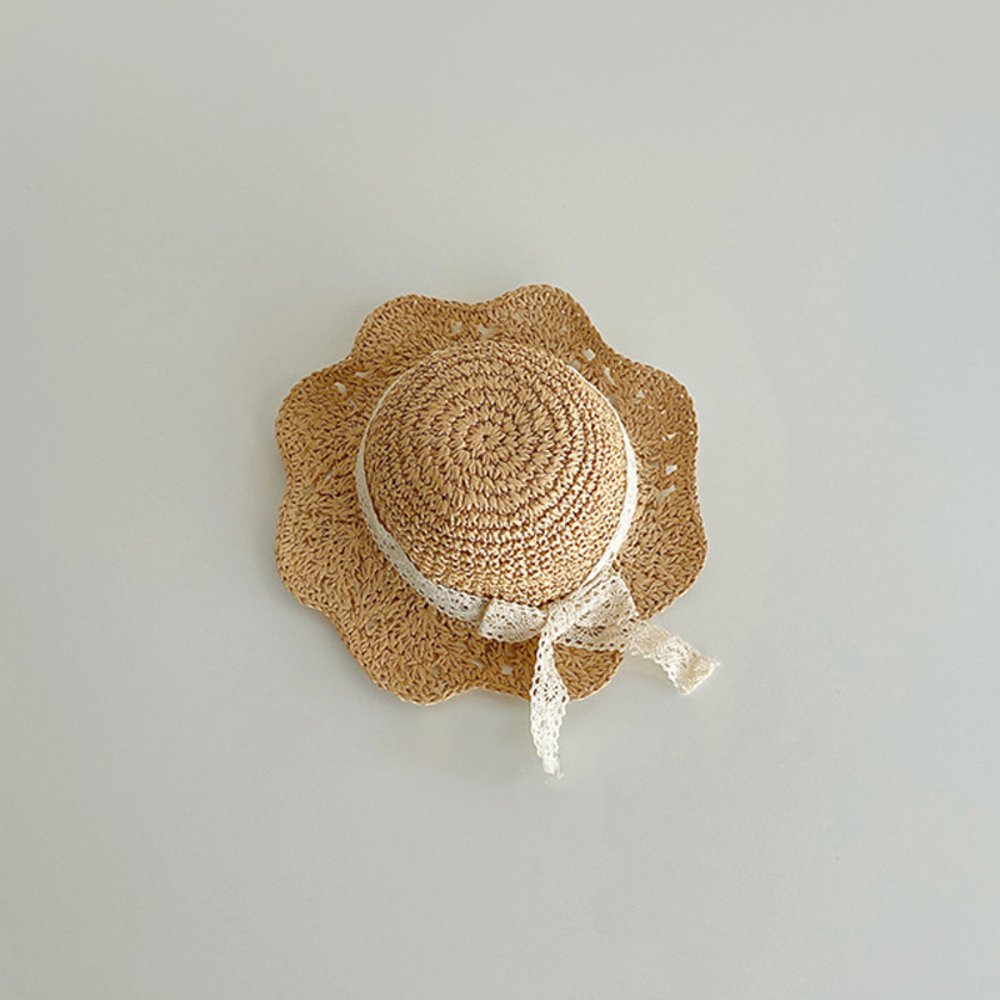 キッズ 通販キッズ 麦わら帽子 女の子 麦わら 帽子 子供 日除け帽子 日よけ帽子 ストローハット ペーパーハット 可愛い ゴム付き 子供 こども 子ども キッズ | ブランド登録なし | 01