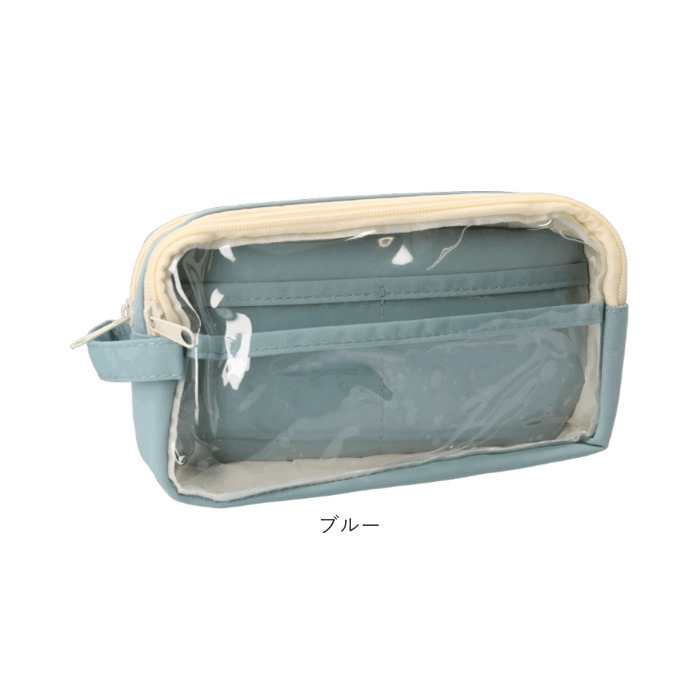 ペンポーチ 透明 通販 ペンケース 筆箱 痛ペンケース クリアペンケース ふでばこ クリア 大容量 筆入れ 推し活 コスメポーチ 中学生 高校生 小学生 ペンポーチ | BACKYARD FAMILY | 17