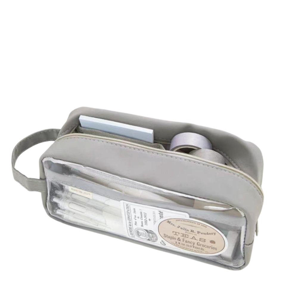 ペンポーチ 透明 通販 ペンケース 筆箱 ふでばこ クリアペンケース 痛ペンケース クリア 大容量 筆入れ 推し活 コスメポーチ 中学生 高校生 小学生 ペンポーチ |  | 01